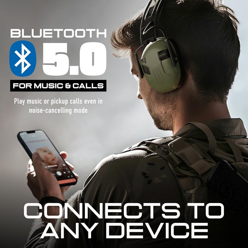 EARMOR M300T Electronic Bluetooth Hearing Protection - Shooting Earmuffs Noise Reduction for Hunting Shooting, Noise Control - Image 4